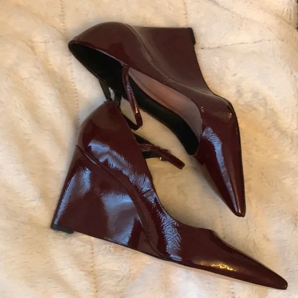 Maeve The Sibley Mary Jane Wedge Heels NWOB size 37/6.5 - Picture 8 of 10